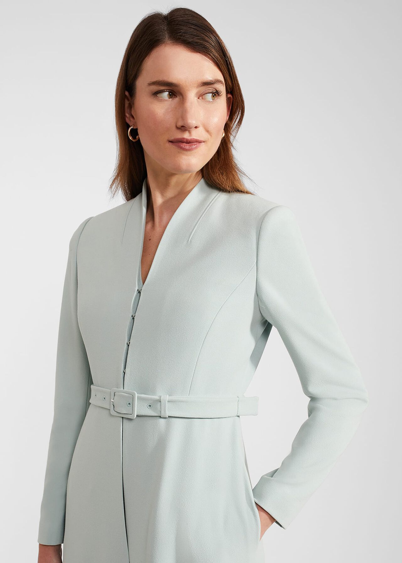Olivia Coat, Sage Green, hi-res