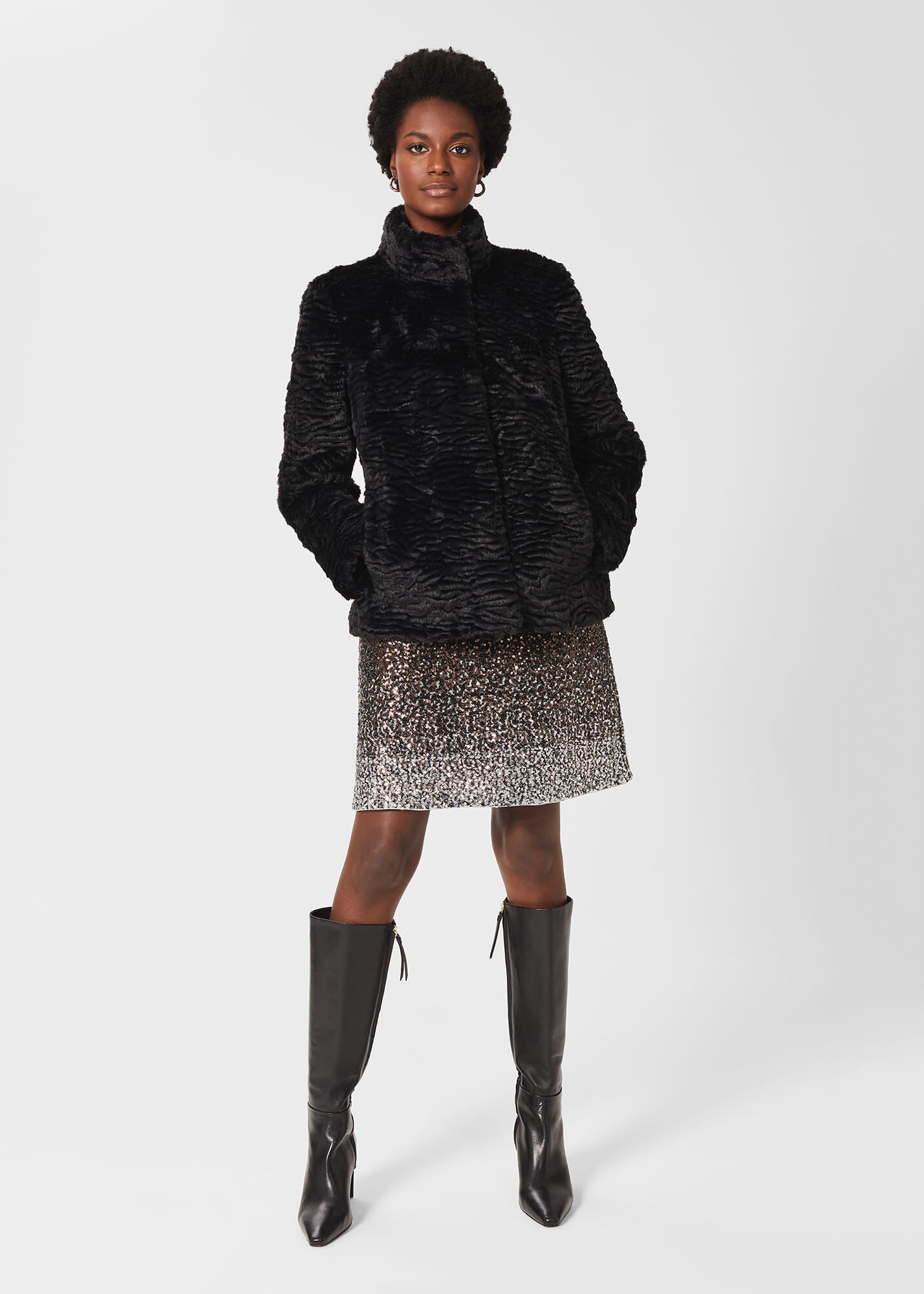 Hobbs faux new arrivals fur coat