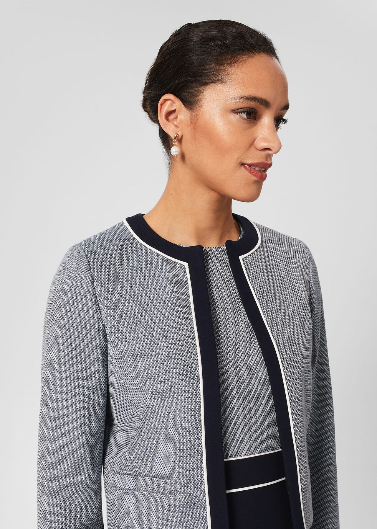 Petite Steph Jacket, Navy Multi, hi-res