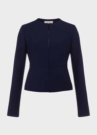 Natalia Sculpted Jacket, Midnight Navy, hi-res