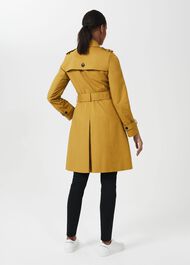 Saskia Water Resistant Trench Coat, Chartreuse, hi-res