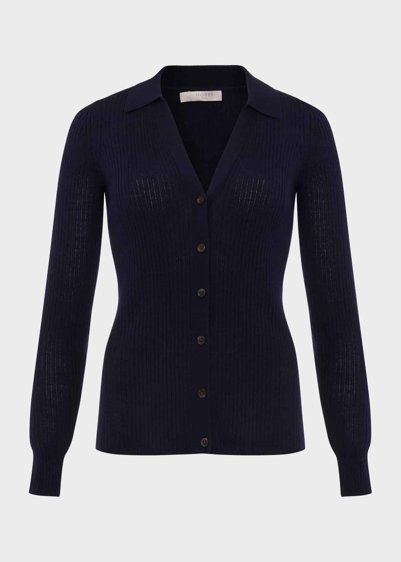 Peyton Merino Wool Jumper, Hobbs Navy, hi-res