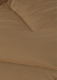 Petite Lilian Puffer Jacket With Hood, Camel, hi-res