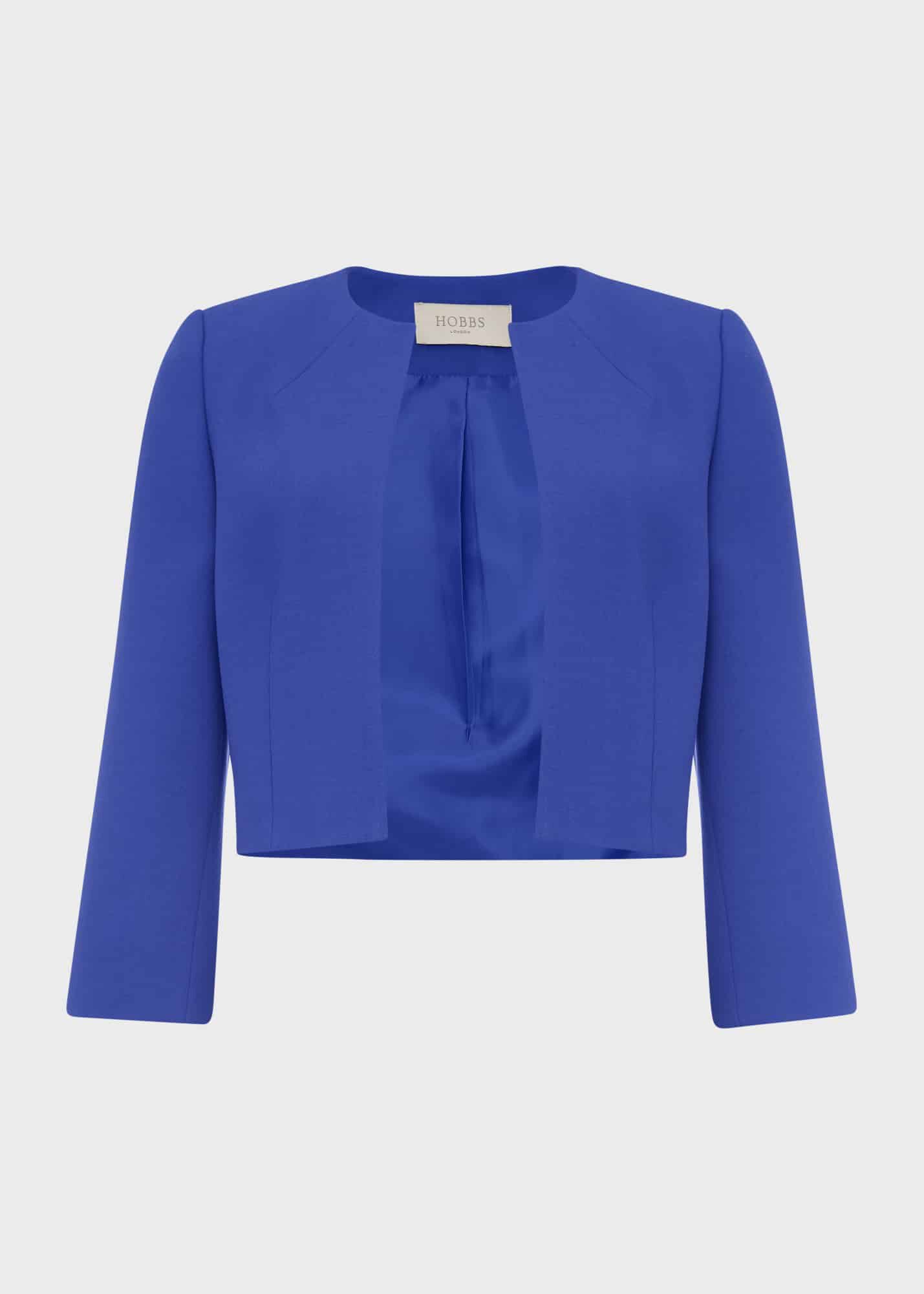 Petite blue jacket top