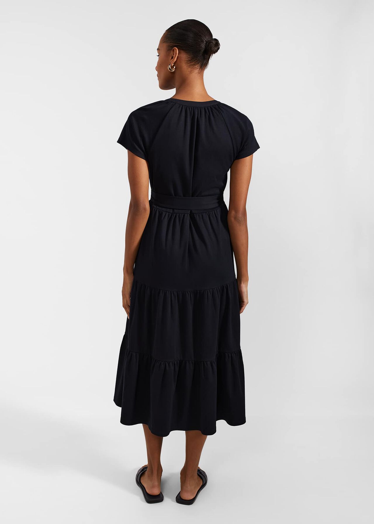 Valentina Jersey Dress, Navy, hi-res