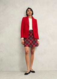 Teia Wool Skirt, Red Multi, hi-res