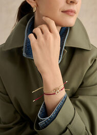 Halo Bracelet, Burgundy, hi-res