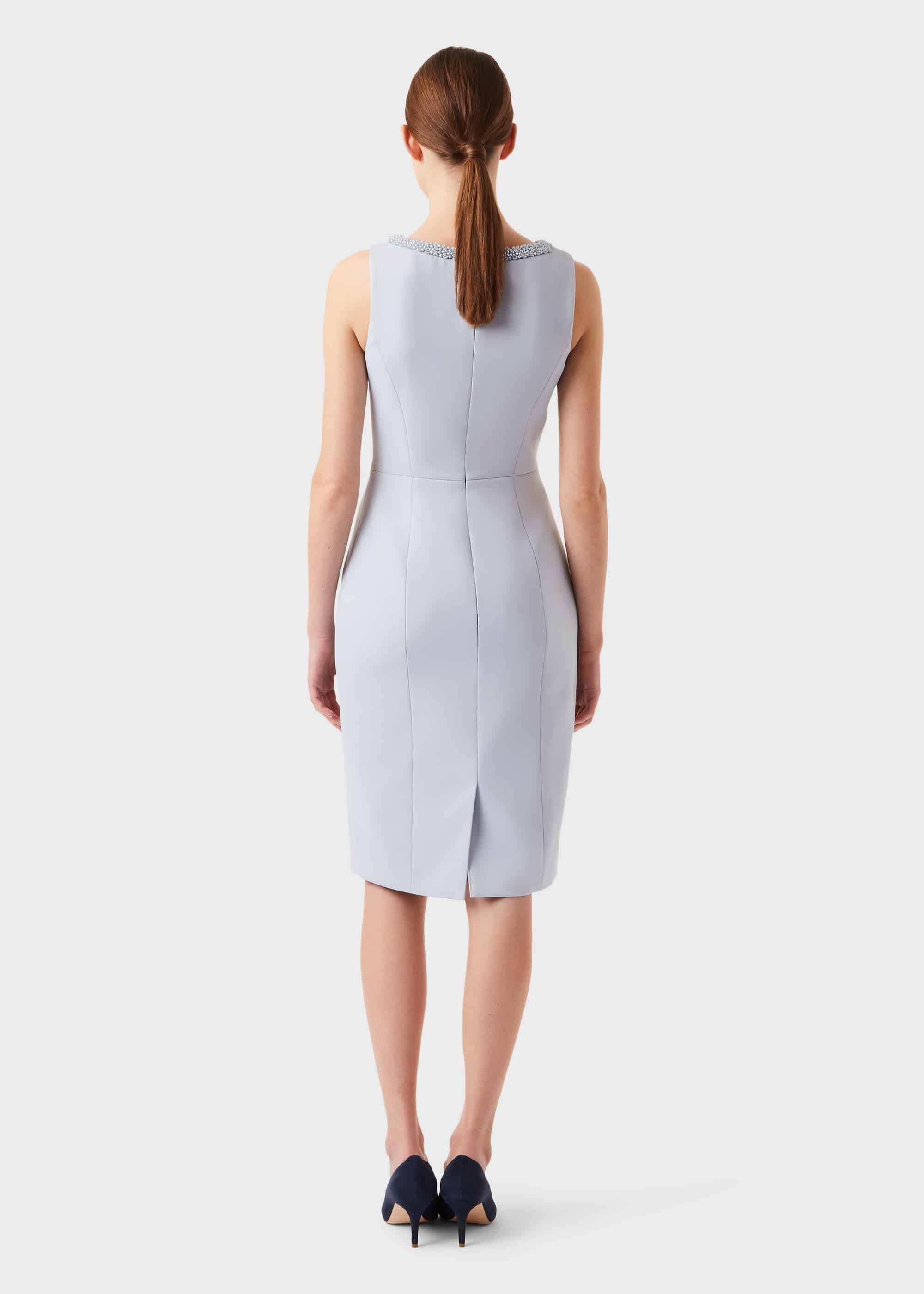hobbs pale blue dress