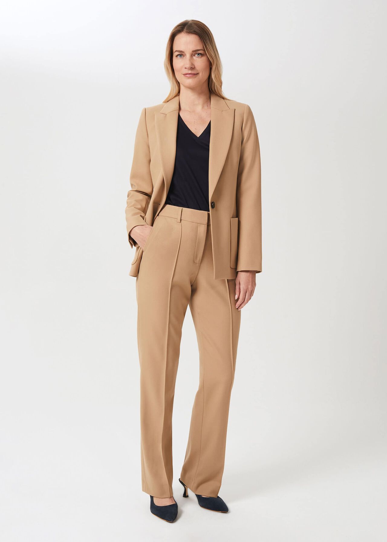 Martina Wool Blend Jacket, Stone, hi-res