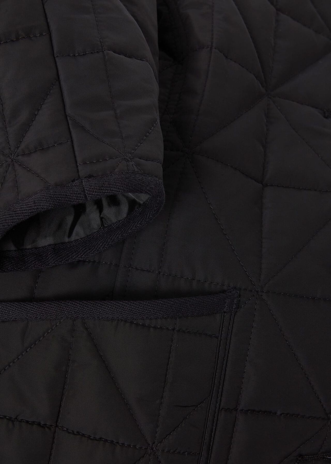 Katie Quilted Coat, Black, hi-res