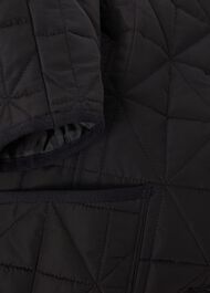 Katie Quilted Coat, Black, hi-res