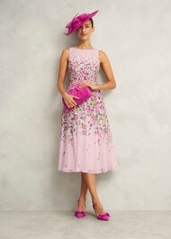 Carly Dress, Pale Pink Multi, hi-res