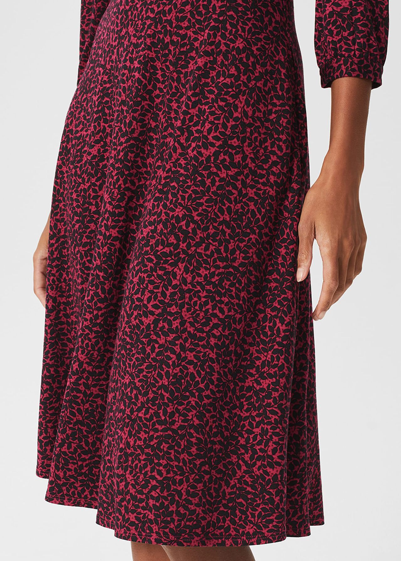 Indi Jersey Dress, Rich Berry Navy, hi-res