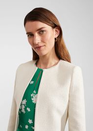 Elize Tweed Jacket, Ivory Gold, hi-res