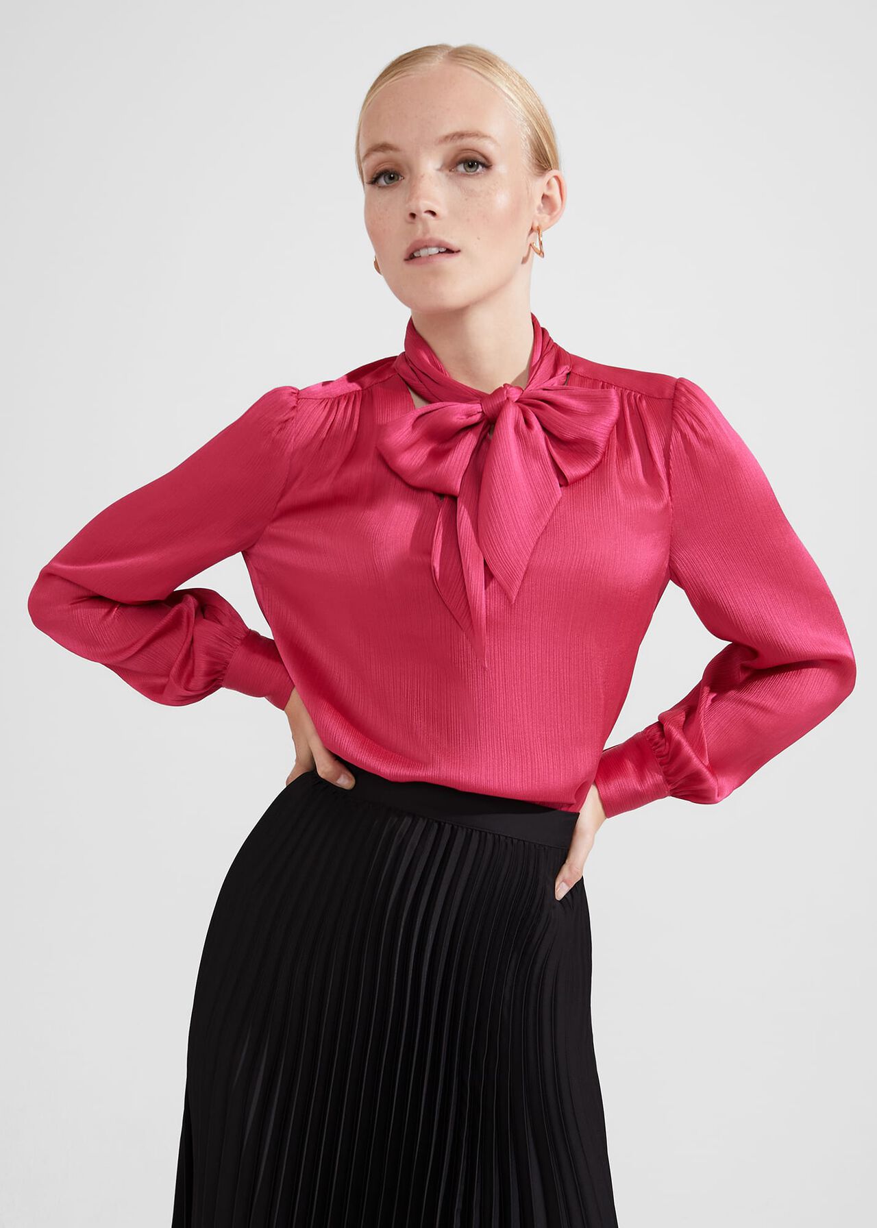 Dorset Blouse, Pink, hi-res