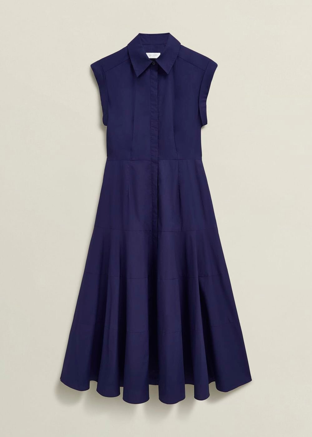 Lilah Cotton Dress, Rich Navy Blue, hi-res