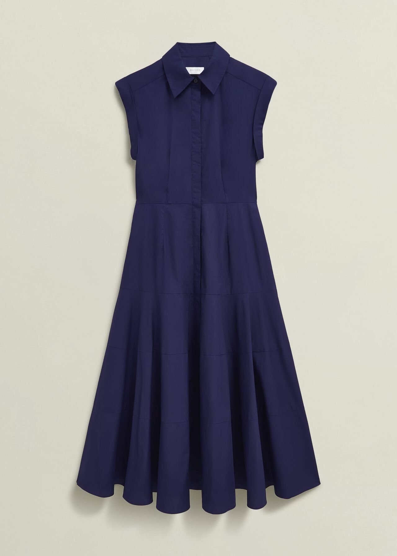 Lilah Cotton Dress, Rich Navy Blue, hi-res