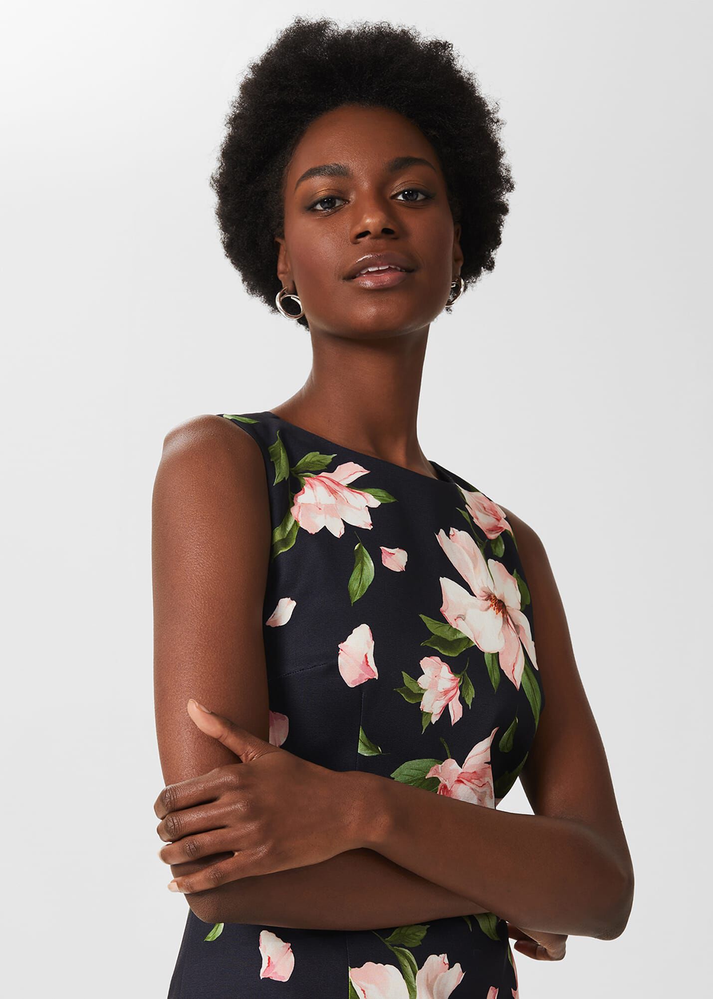 Moira Floral Shift Dress Hobbs AU