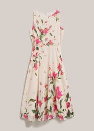 Petite Floral Carly Dress, Cream Multi, hi-res