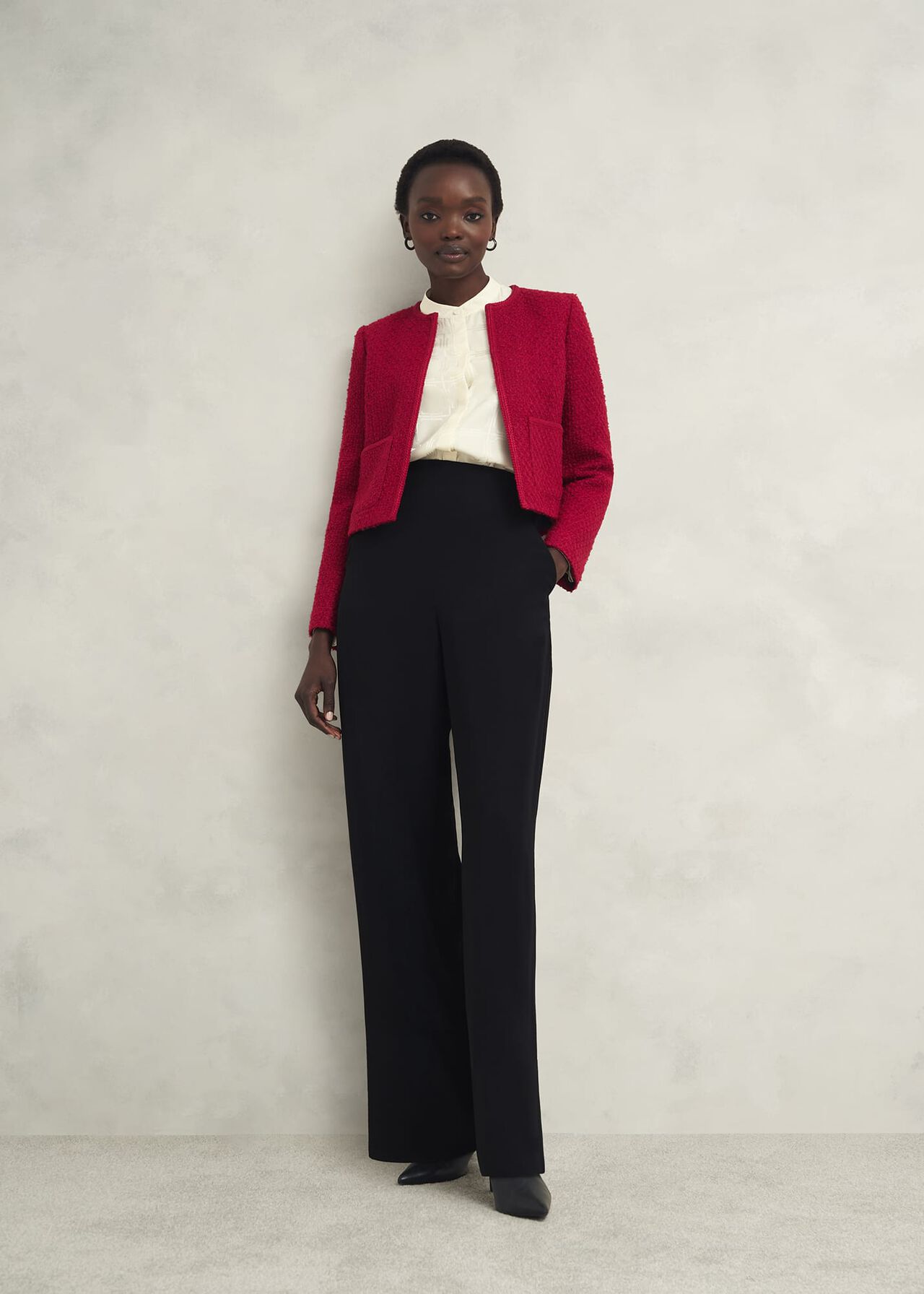 Rosa Jacket With Wool, Rowan Red, hi-res
