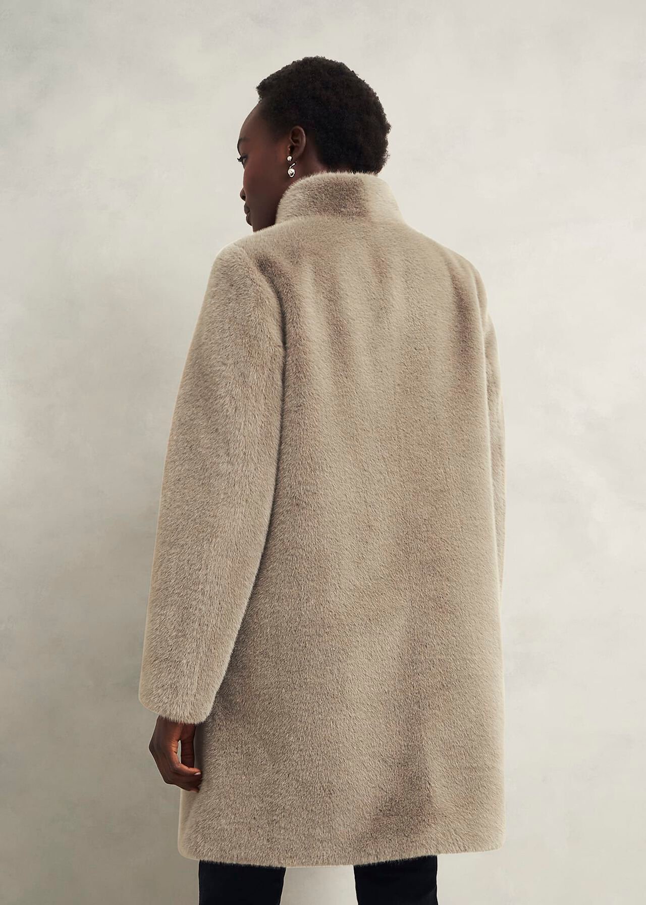 Tarini Faux Fur Coat, Mink, hi-res