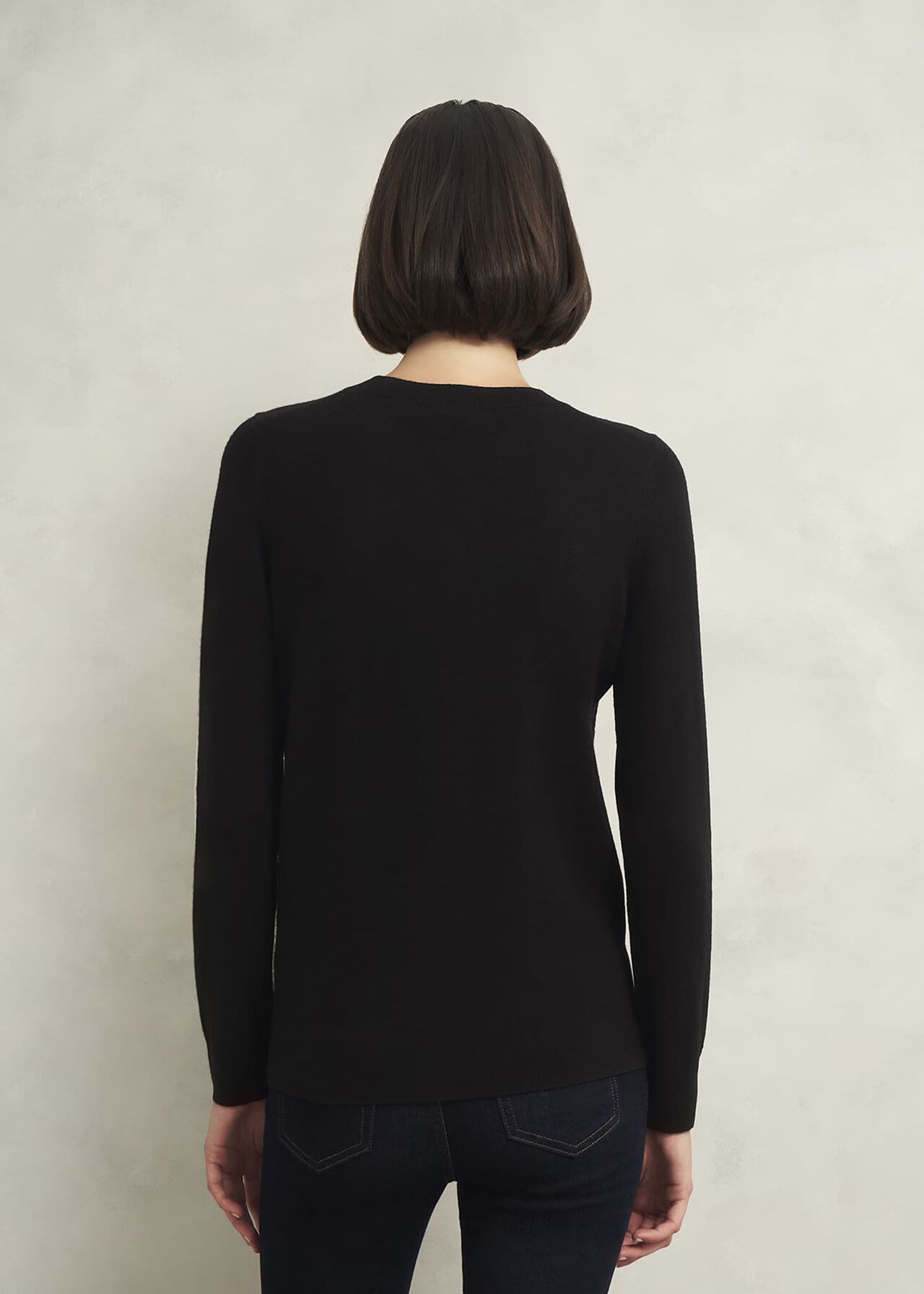 Samira Star Jumper With Cashemre , Black Ivory, hi-res