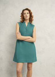 Skye Cotton Dress, Myrtle Green, hi-res