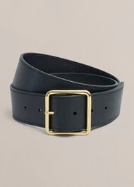 Leena Wide Belt, Black, hi-res
