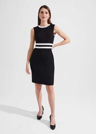 Suri Dress, Black Ivory, hi-res