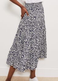 Cavendish Skirt, Navy Buttrcream, hi-res