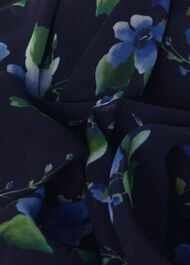 Petite Carly Floral Midi Dress , Navy Blue, hi-res