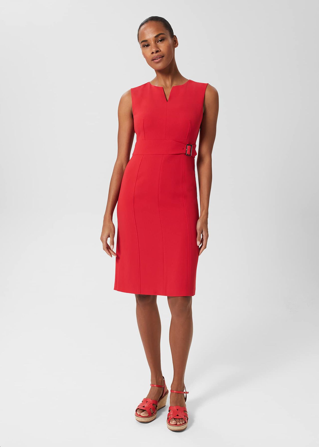 Alyssa Dress, Flame Red, hi-res