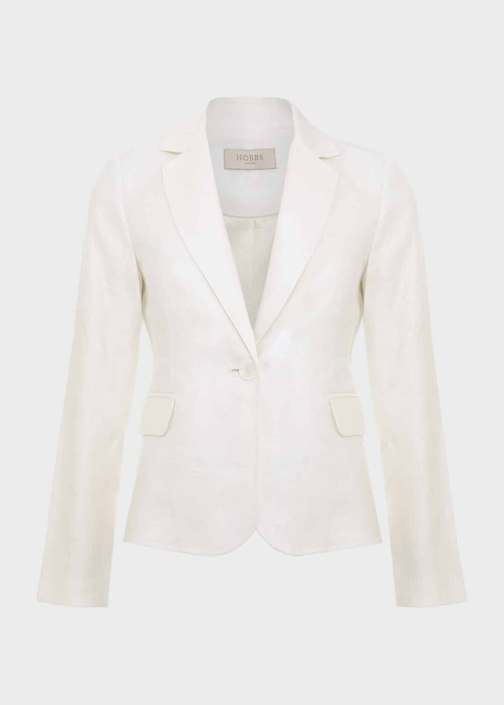 Petite Blake Linen Jacket, Ivory, hi-res