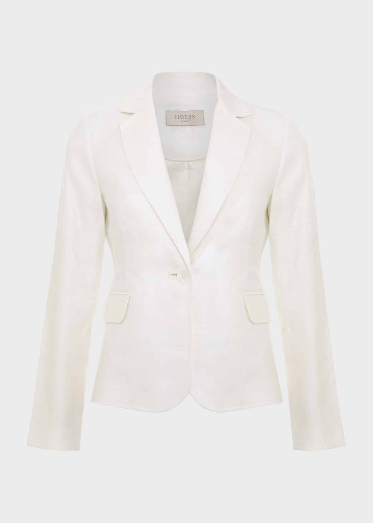 Petite Blake Linen Jacket, Ivory, hi-res