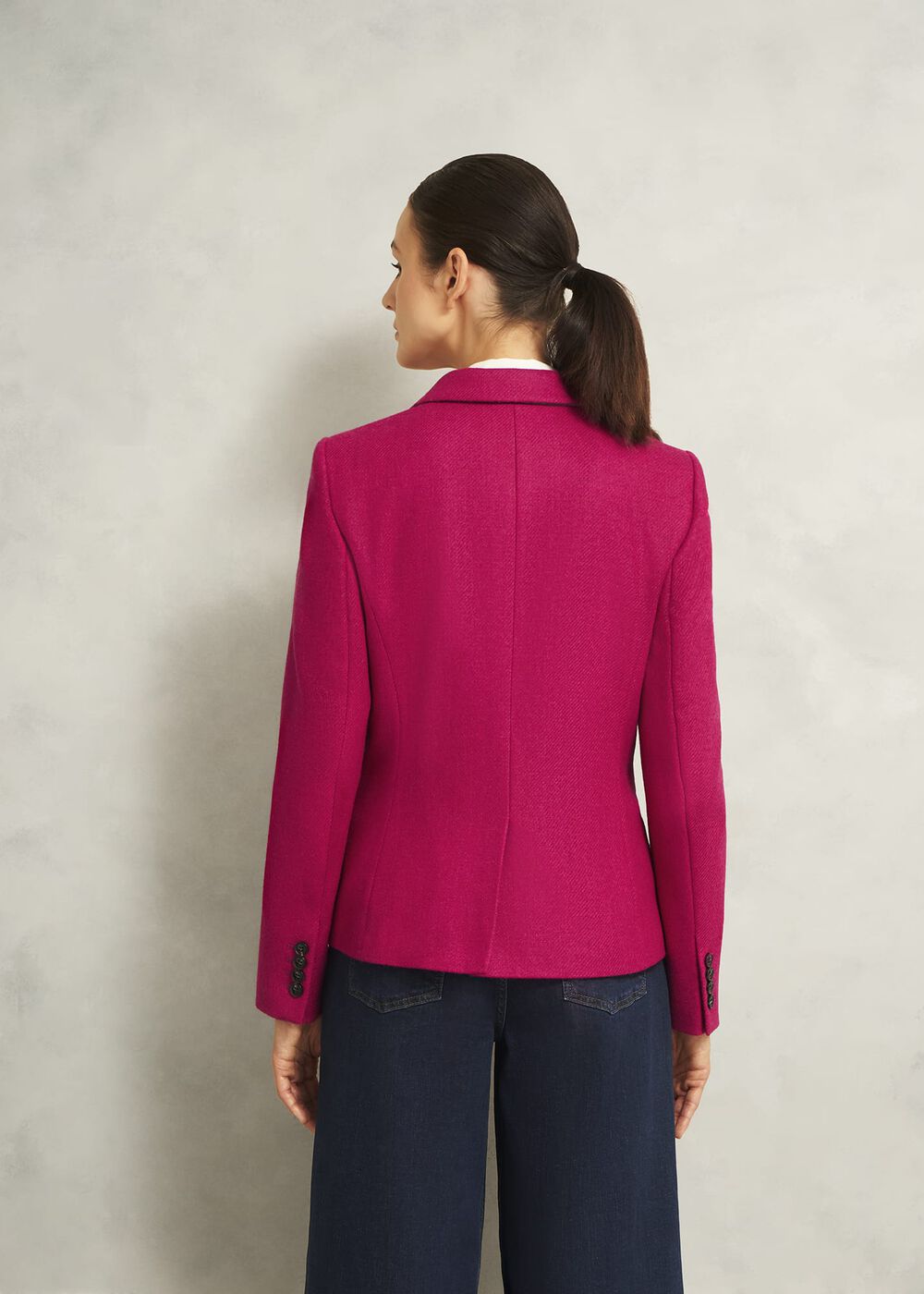 Clare Wool Jacket, Bright Pink, hi-res