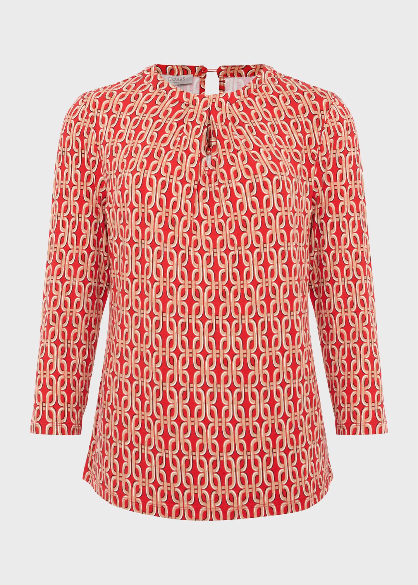 ホブズ HOBBS JULIA PRINTED TOP （RED） Julia Printed Top | Hobbs US |