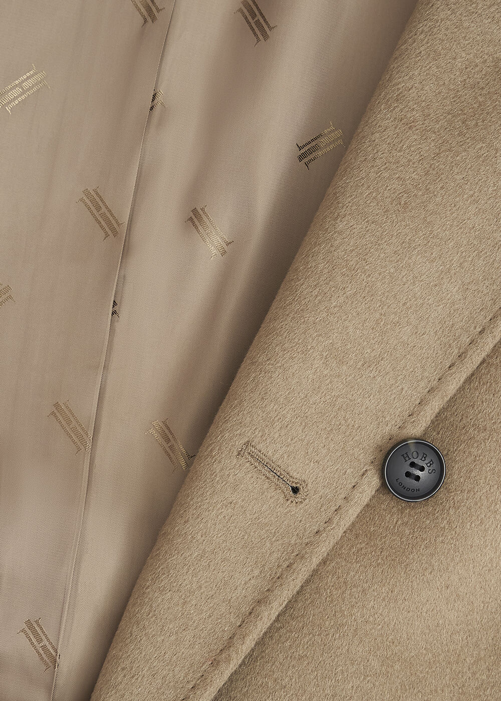 Livia Wool Wrap Coat, Neutral, hi-res