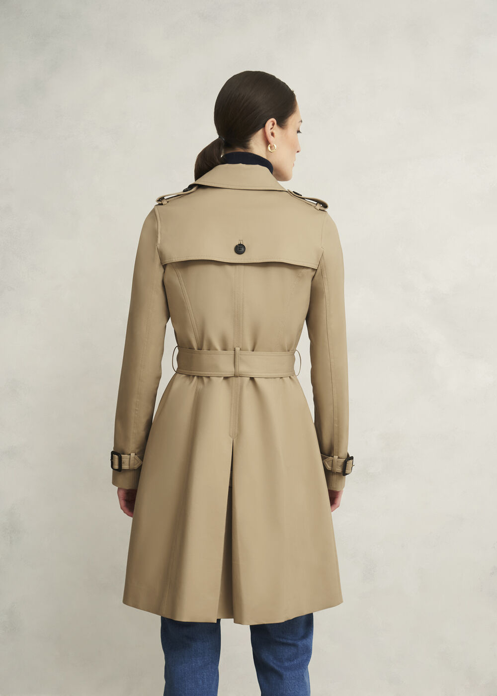 Petite Skylar Shower Resistant Trench Coat, Tan, hi-res