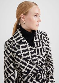 Brooke Trench Coat, Black Ivory, hi-res