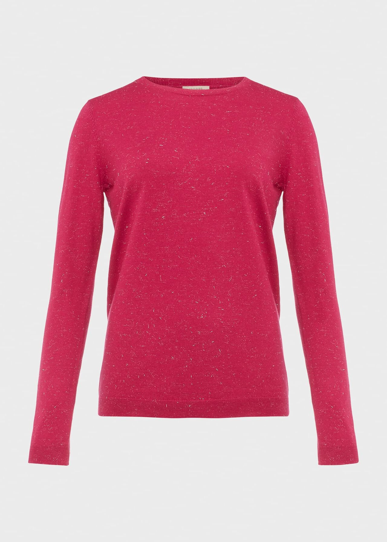Penny Sparkle Sweater, Pink Silver, hi-res