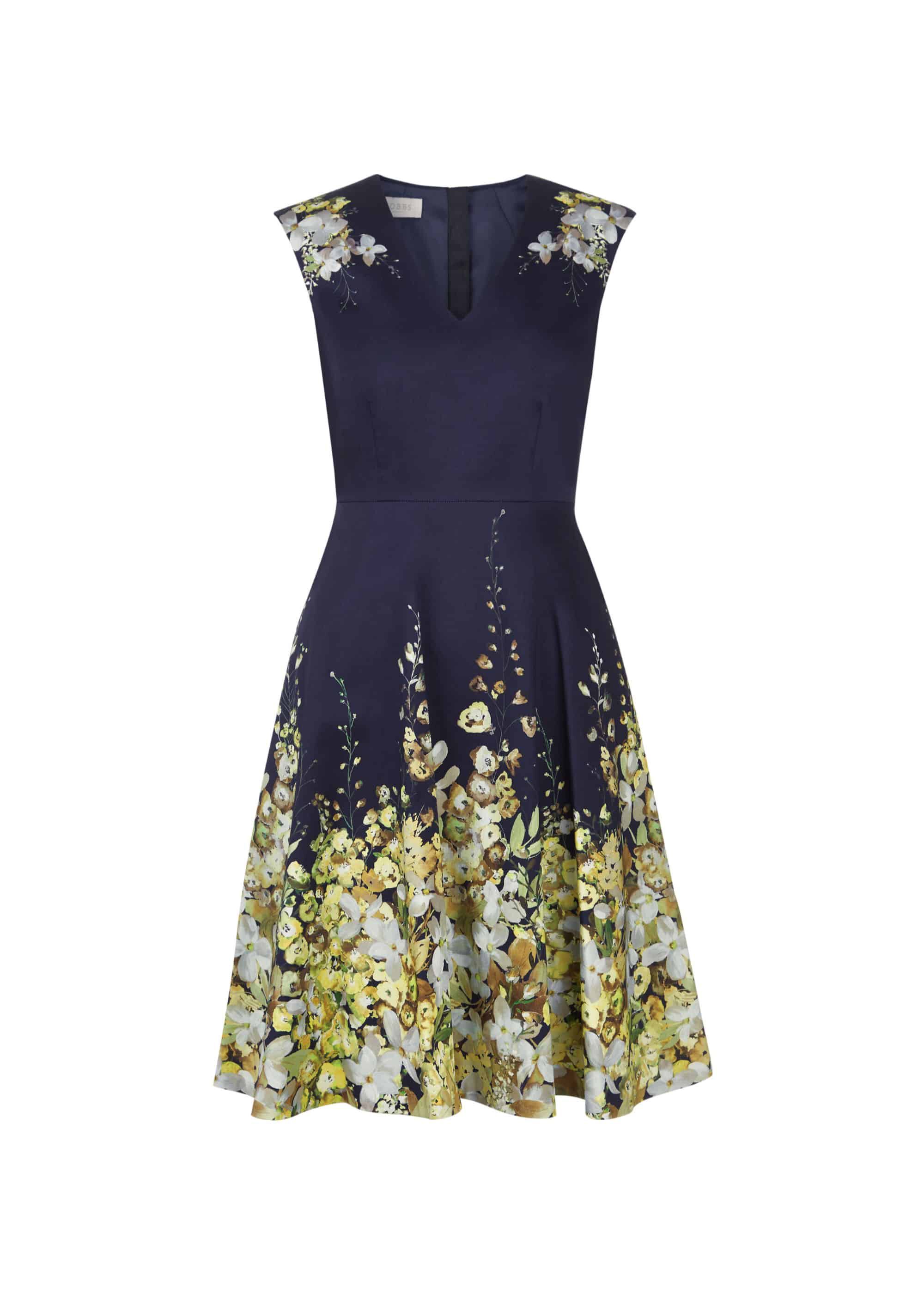 Hobbs talia dress navy shop