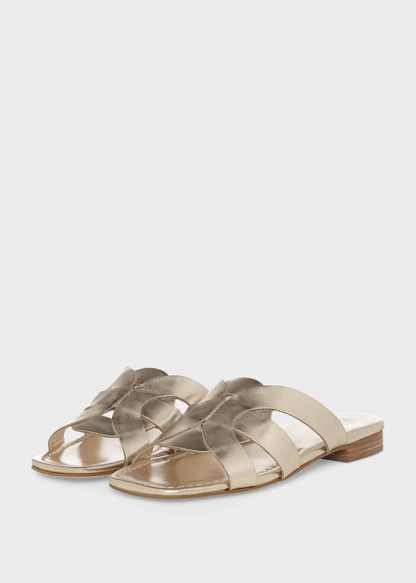 Hobbs gold sandals outlet