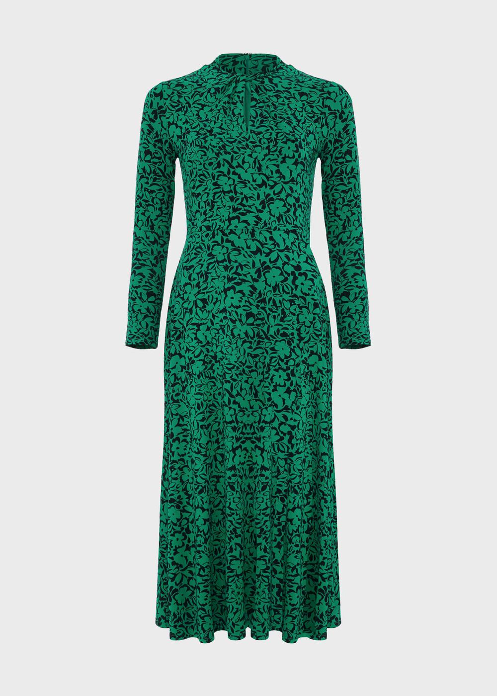 Yasmin Jersey Dress, Green Navy, hi-res