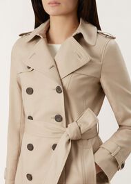 Saskia Water Resistant Trench Coat, Clay, hi-res