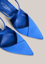 Marissa Satin Courts, Azure Blue, hi-res