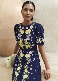 Elva Embroidered Dress, Midnight Multi, hi-res