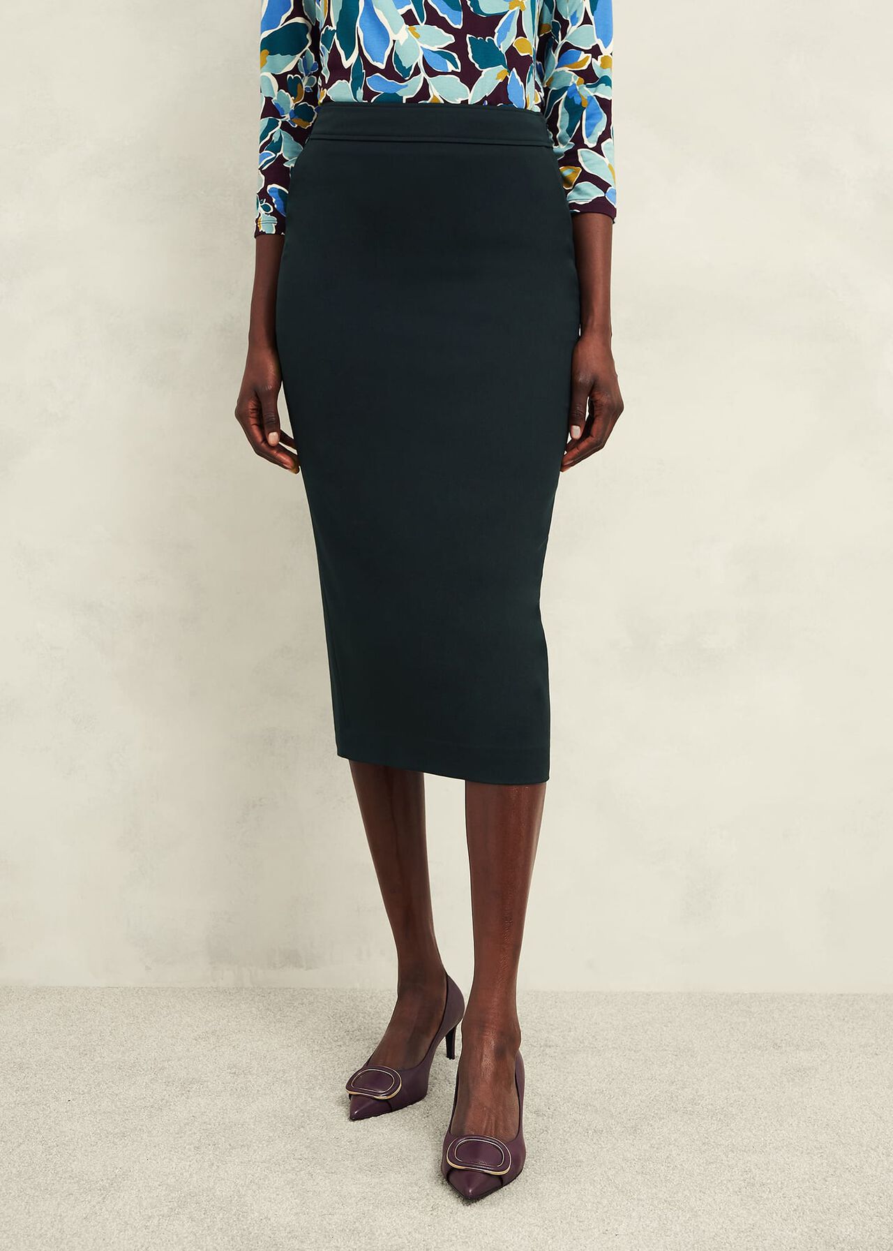 Linda Pencil Skirt, Deep Pine Green, hi-res