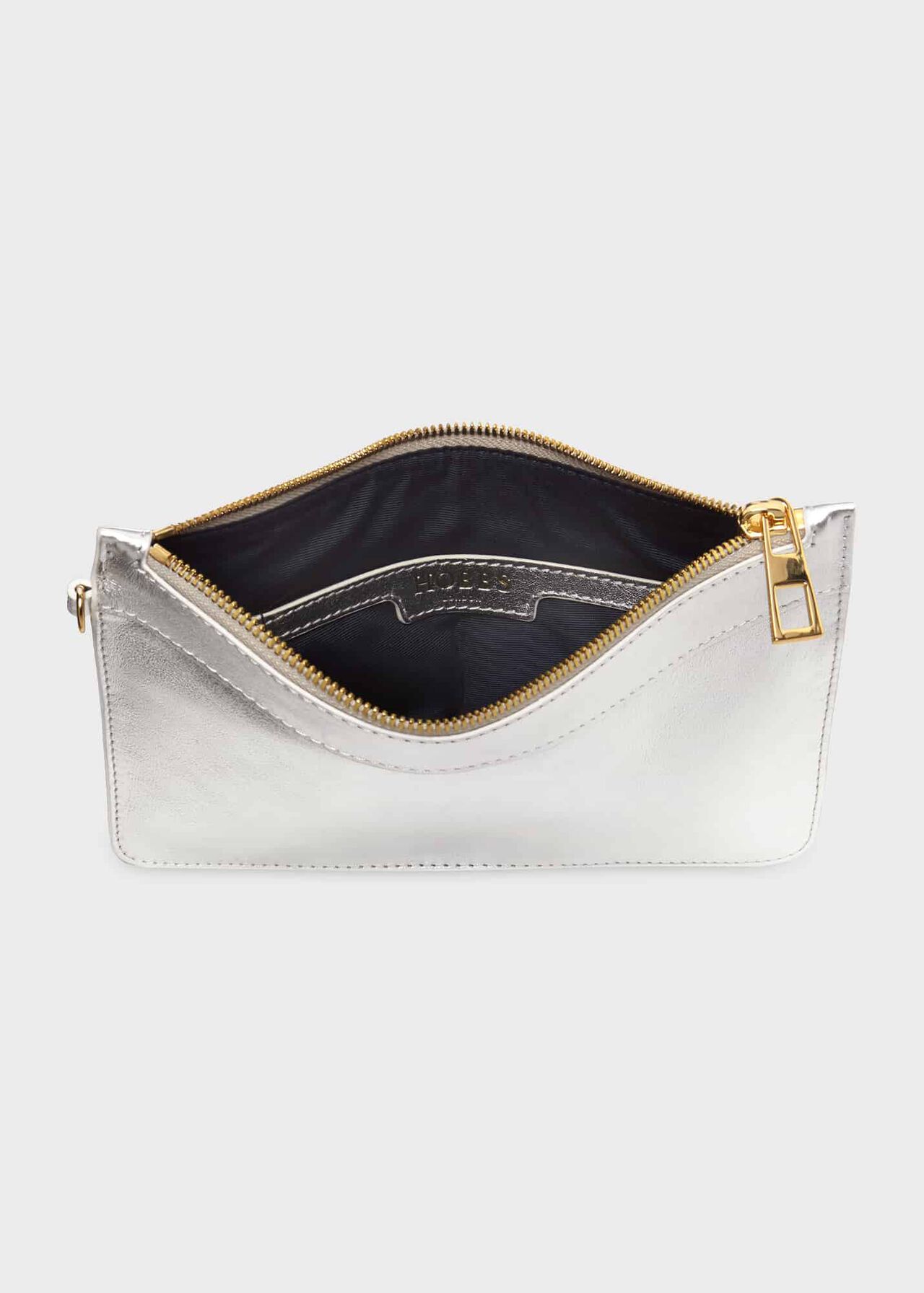 Lundy Wristlet, Silver Metallic, hi-res