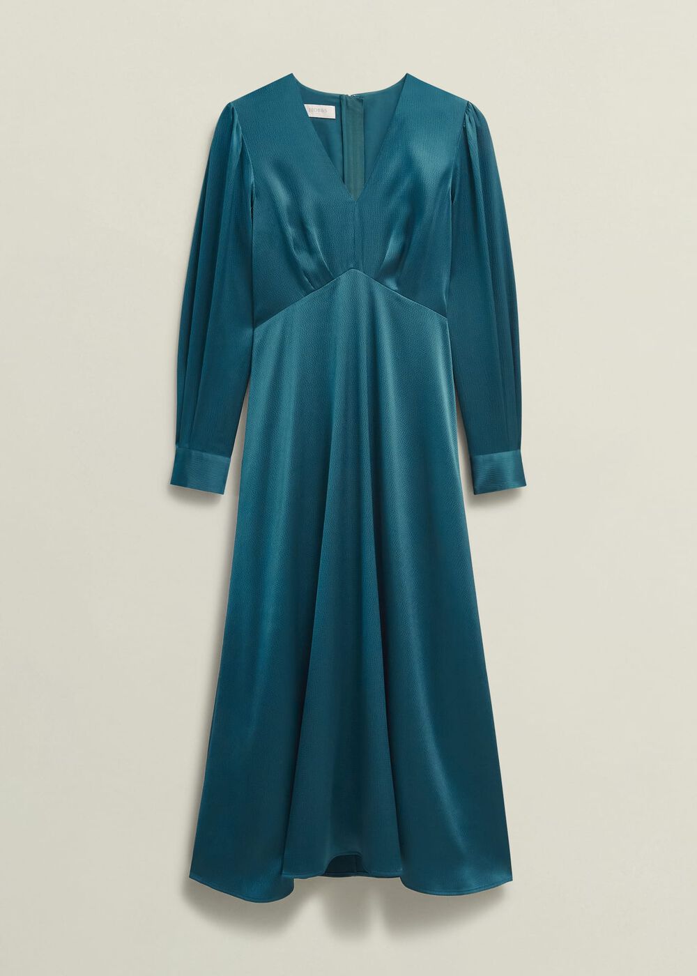 Anais Satin Midi Dress, Kyanite Blue, hi-res