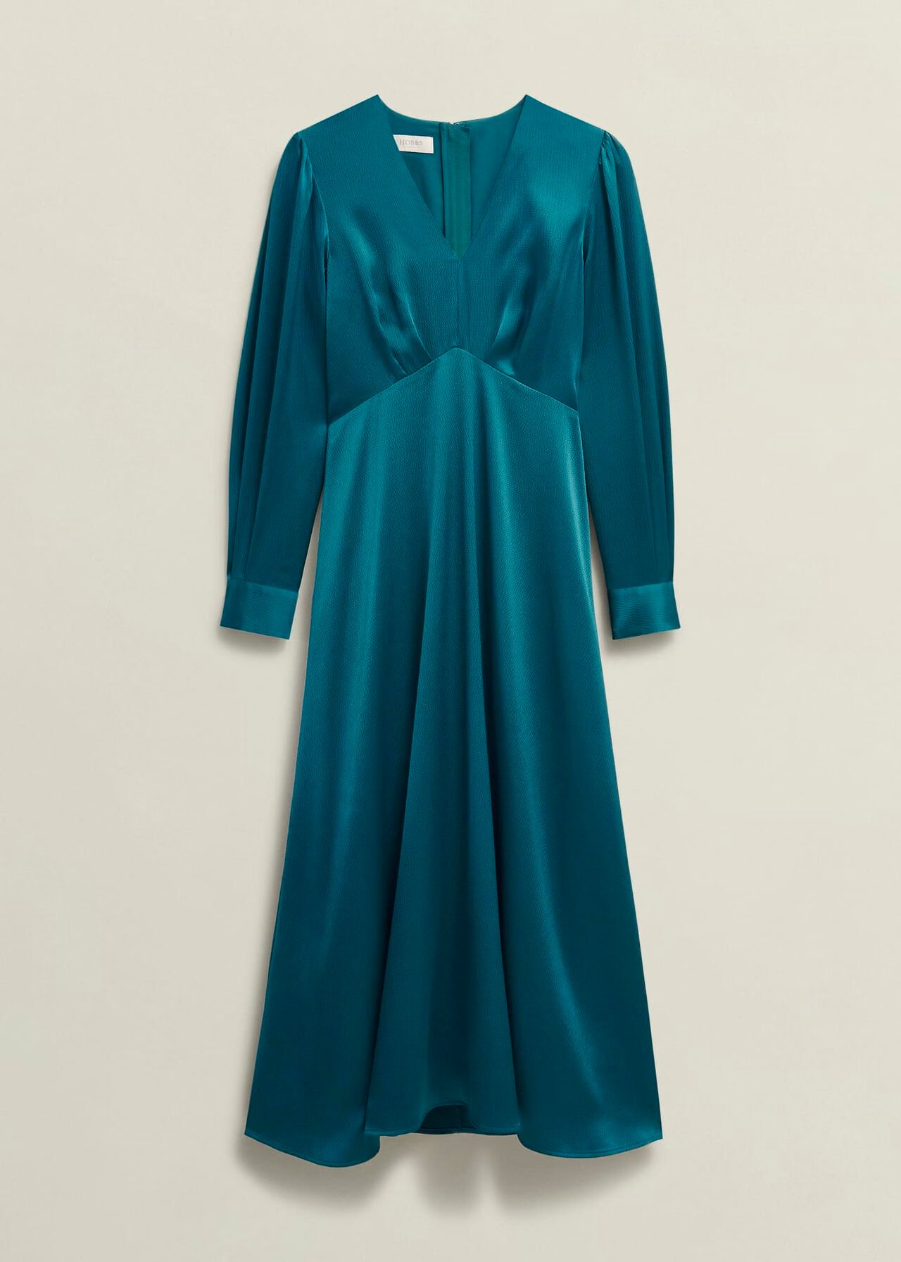 Anais Satin Midi Dress, Kyanite Blue, hi-res